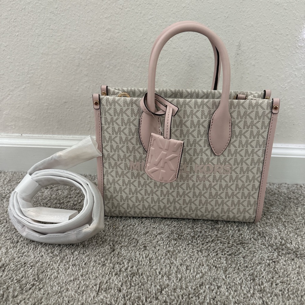 Michael Michael Kors Mirella Logo-Print Shopper Crossbody Bag